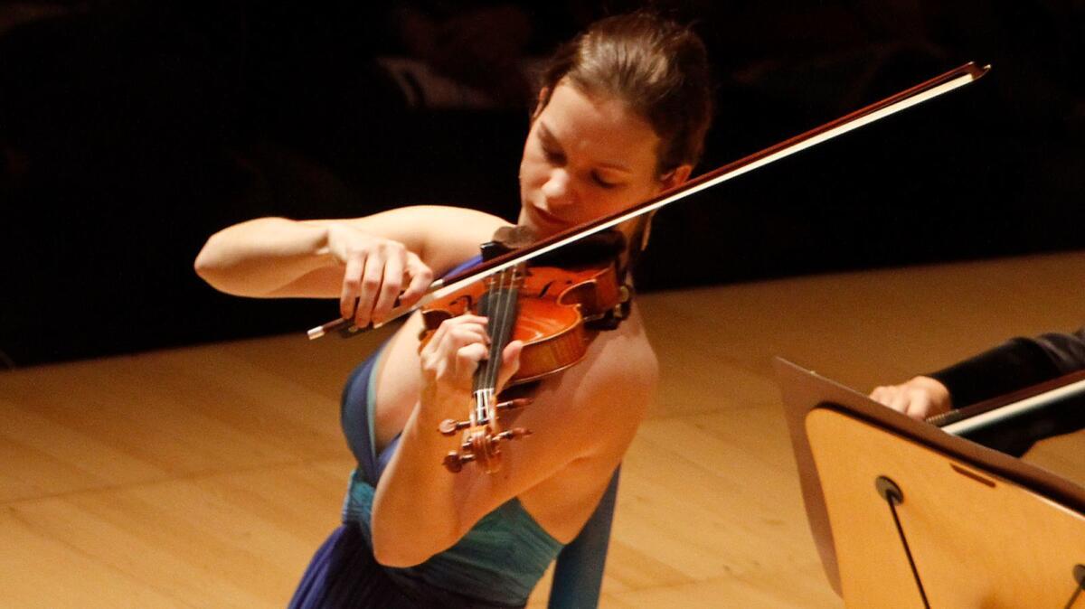 Violinist Hilary Hahn will join the LA Phil for Leonard Bernstein’s “Serenade (after Plato’s “Symposium”).”