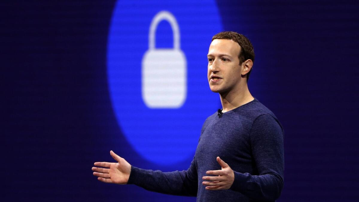 Facebook CEO Mark Zuckerberg speaks at a conference in May.