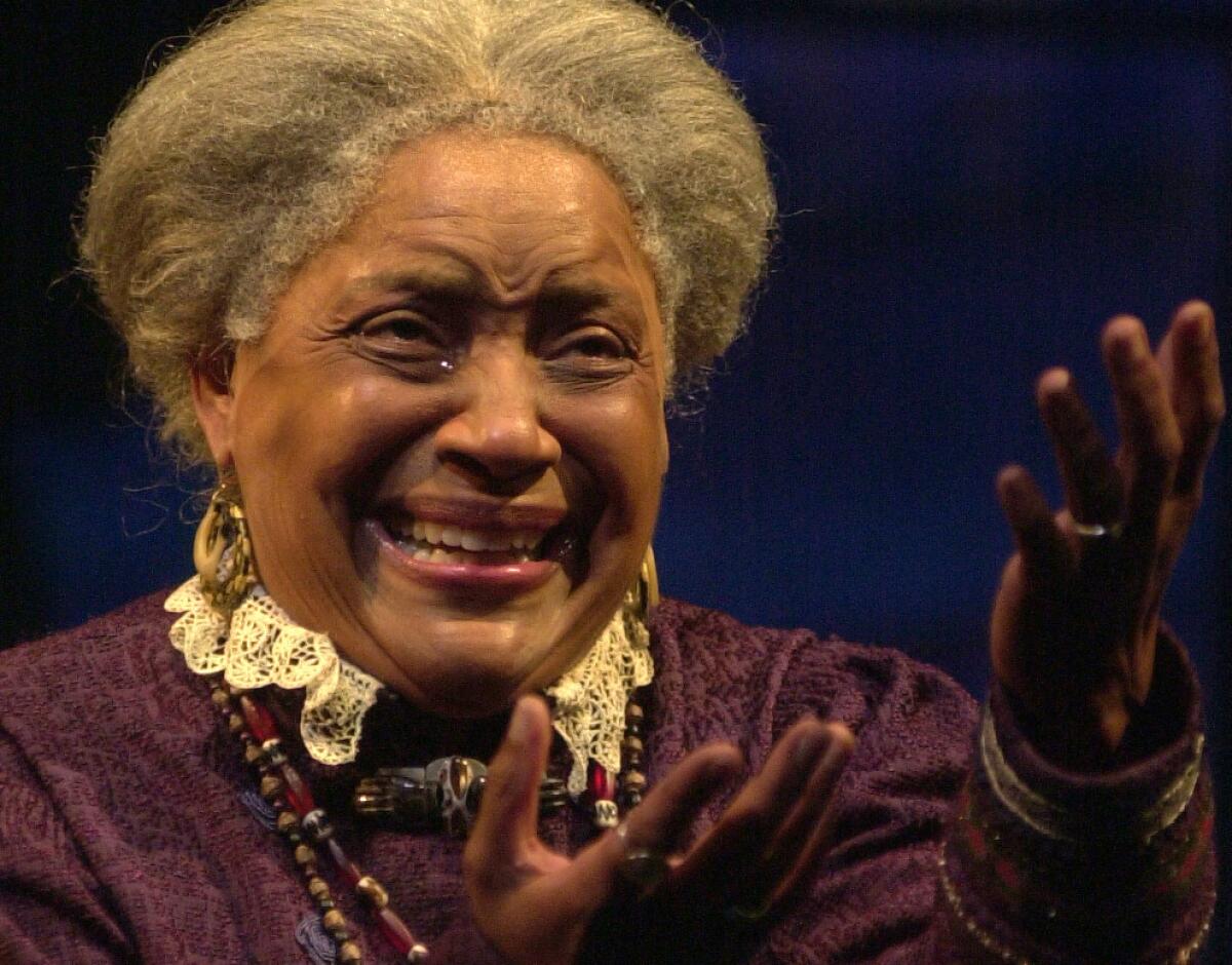 Phylicia Rashad portrays Aunt Ester in August Wilson's "Gem of the Ocean" in 2004.