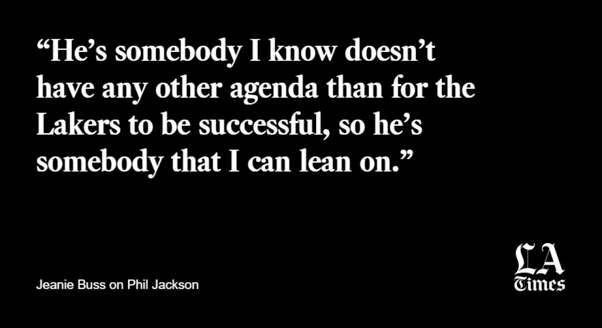 Jeanie Buss quote on Phil Jackson