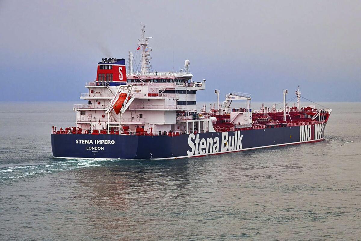 The British oil tanker Stena Impero in an undated photo.