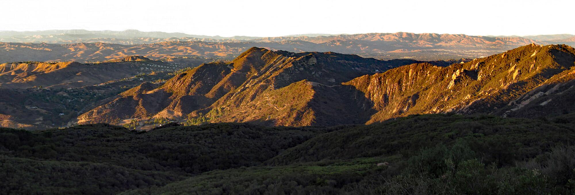 The view from the Lois Ewen Overlook, starting point for two segments of the Backbone Trail.