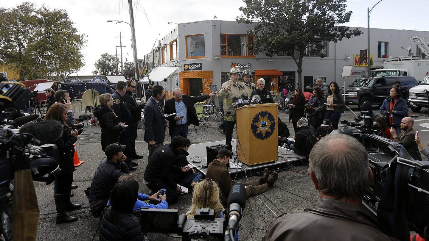 Oakland warehouse fire