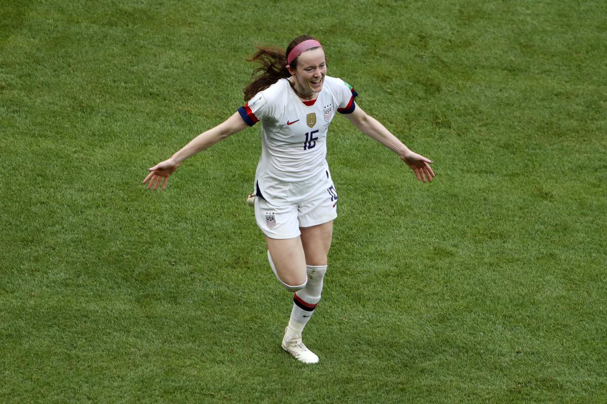 Rose Lavelle grew up idolizing former U.S. team star Mia Hamm.