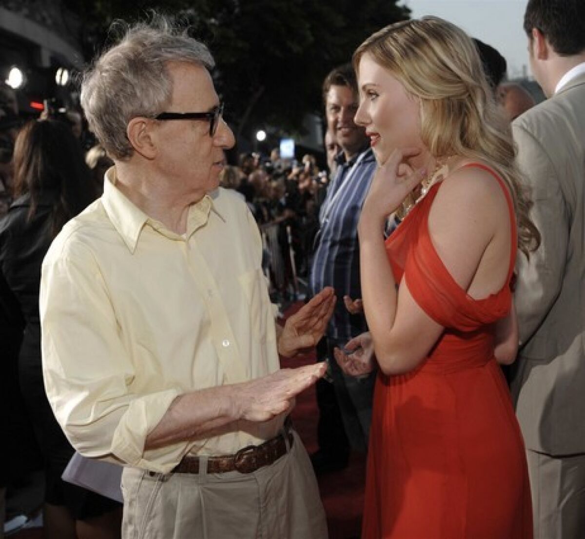Woody Allen and Scarlett Johansson