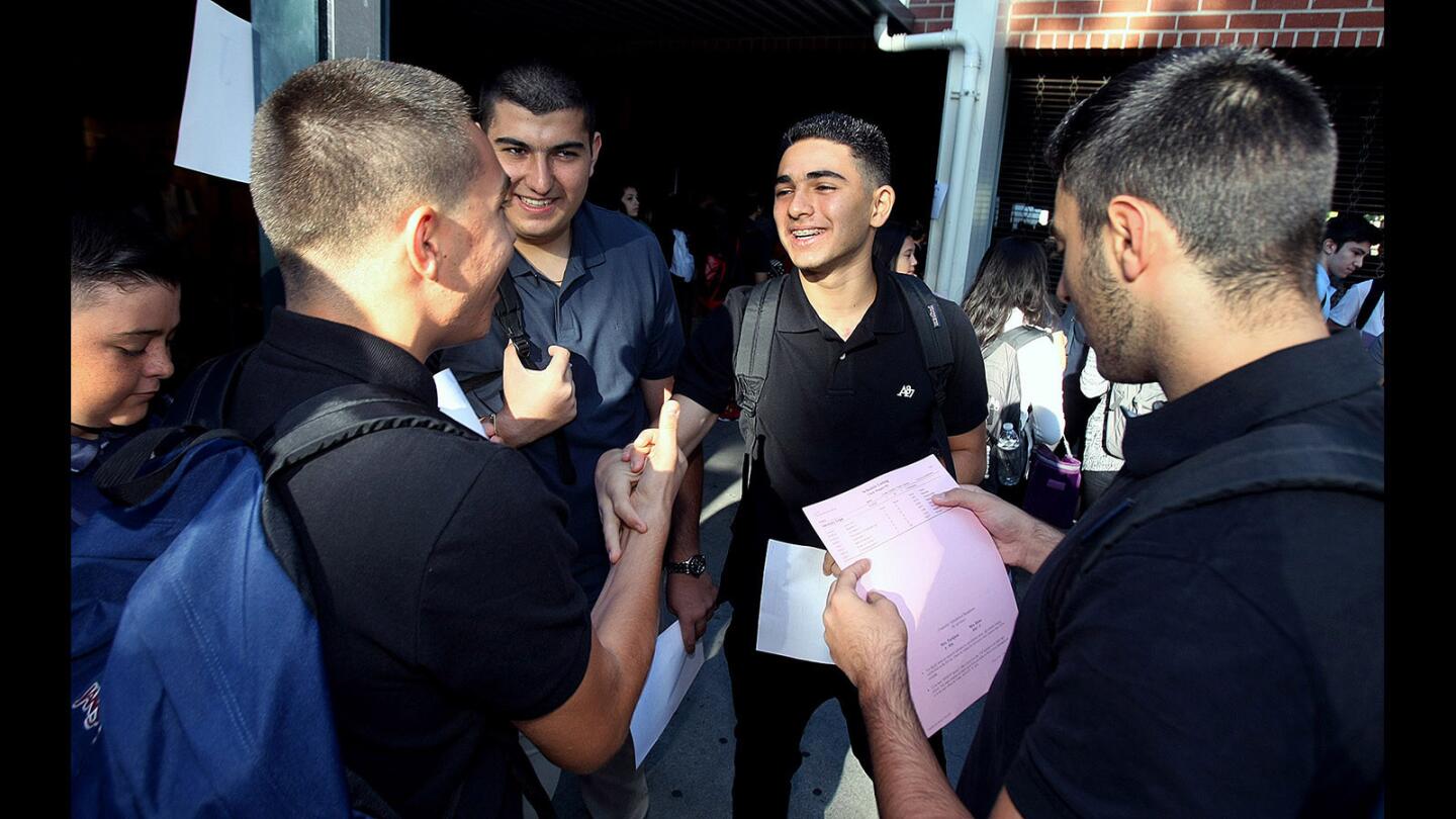 Photo Gallery: First day of school for Clark Magnet High School