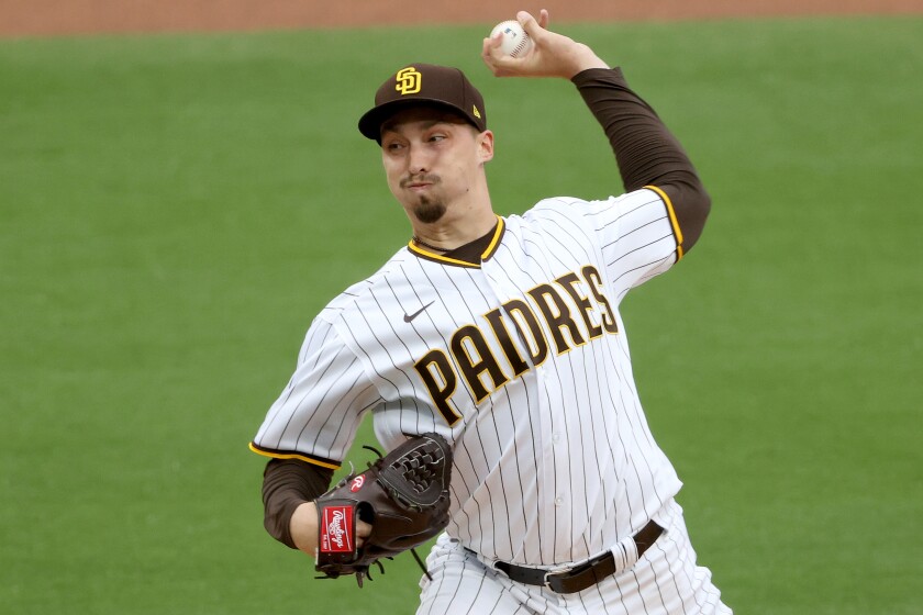 The Padres' Blake Snell 
