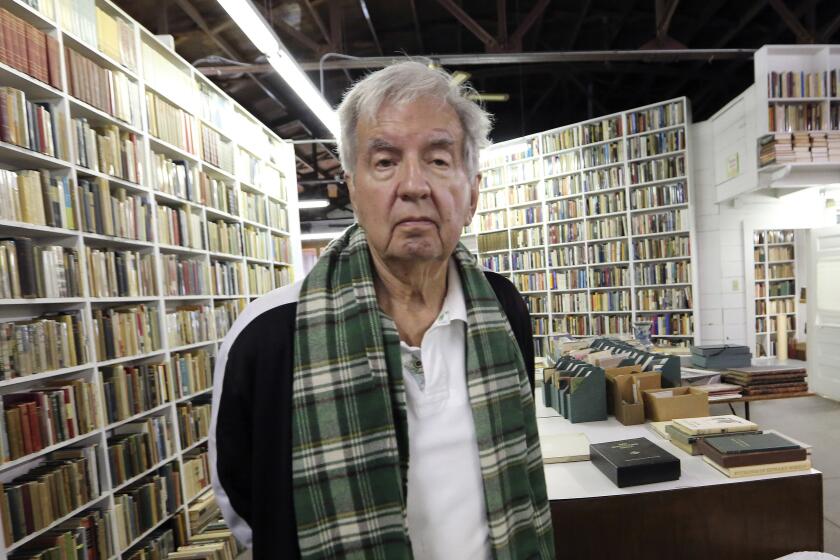 Larry McMurtry in his Archer City bookstore in 2014.