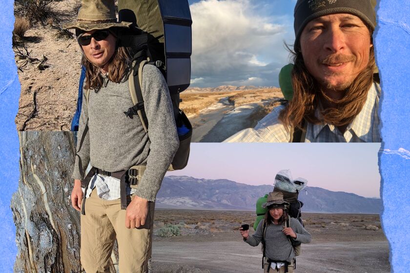 Professor Nick Van Buer trekked 530 miles across the Mojave Desert, from Yuma to the Sierra Nevadas, in 35 days.