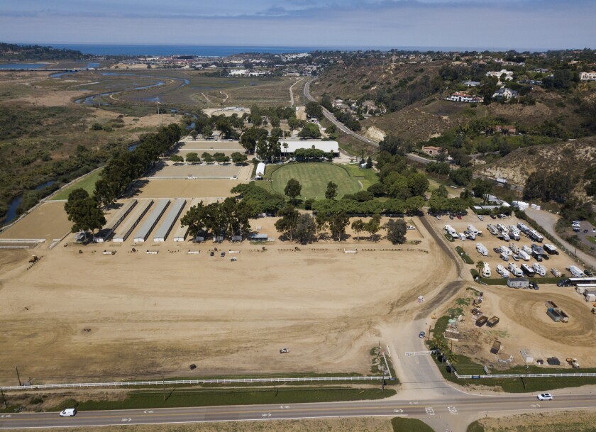 A storm water containment project needed at the Del Mar Horsepark could cost as much as $8 million.
