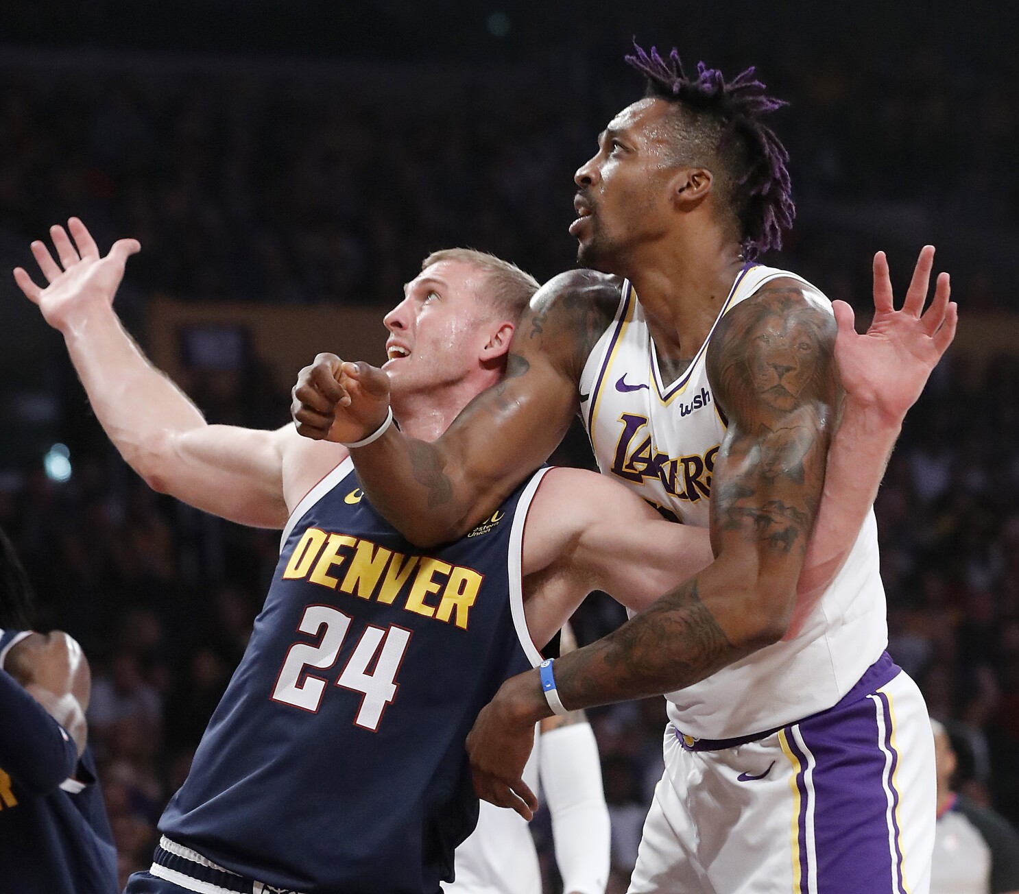 With Lebron James Injured Lakers Fall To Nuggets For Third Consecutive Loss Los Angeles Times