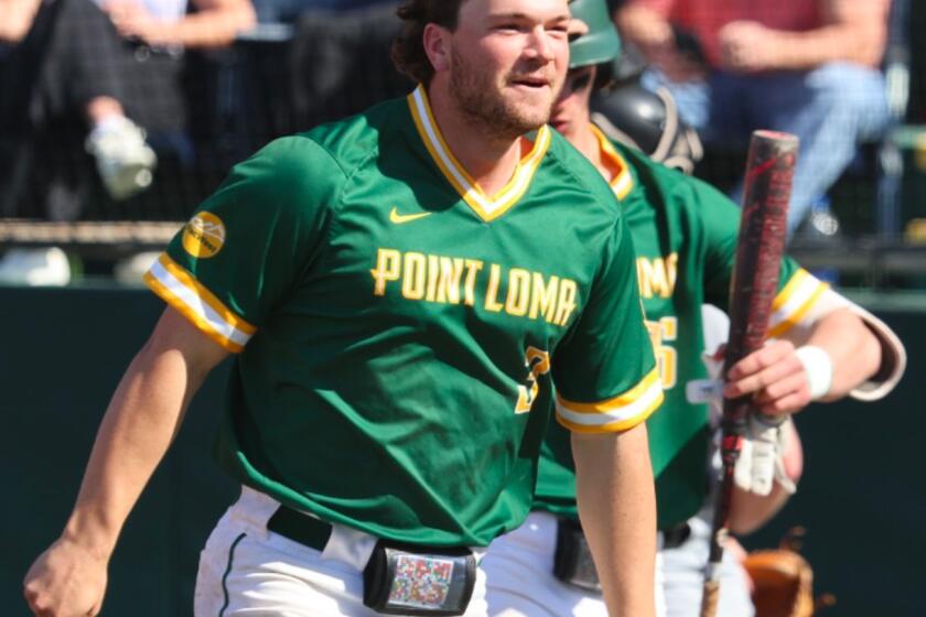 Point Loma Nazarene shortstop Scott Anderson set school's career RBIs record on way to PacWest championship.