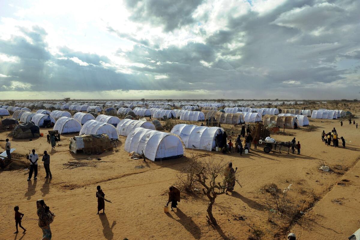 A new extension of the Dadaab refugee camp in Kenya is shown after it was opened in July 2011.