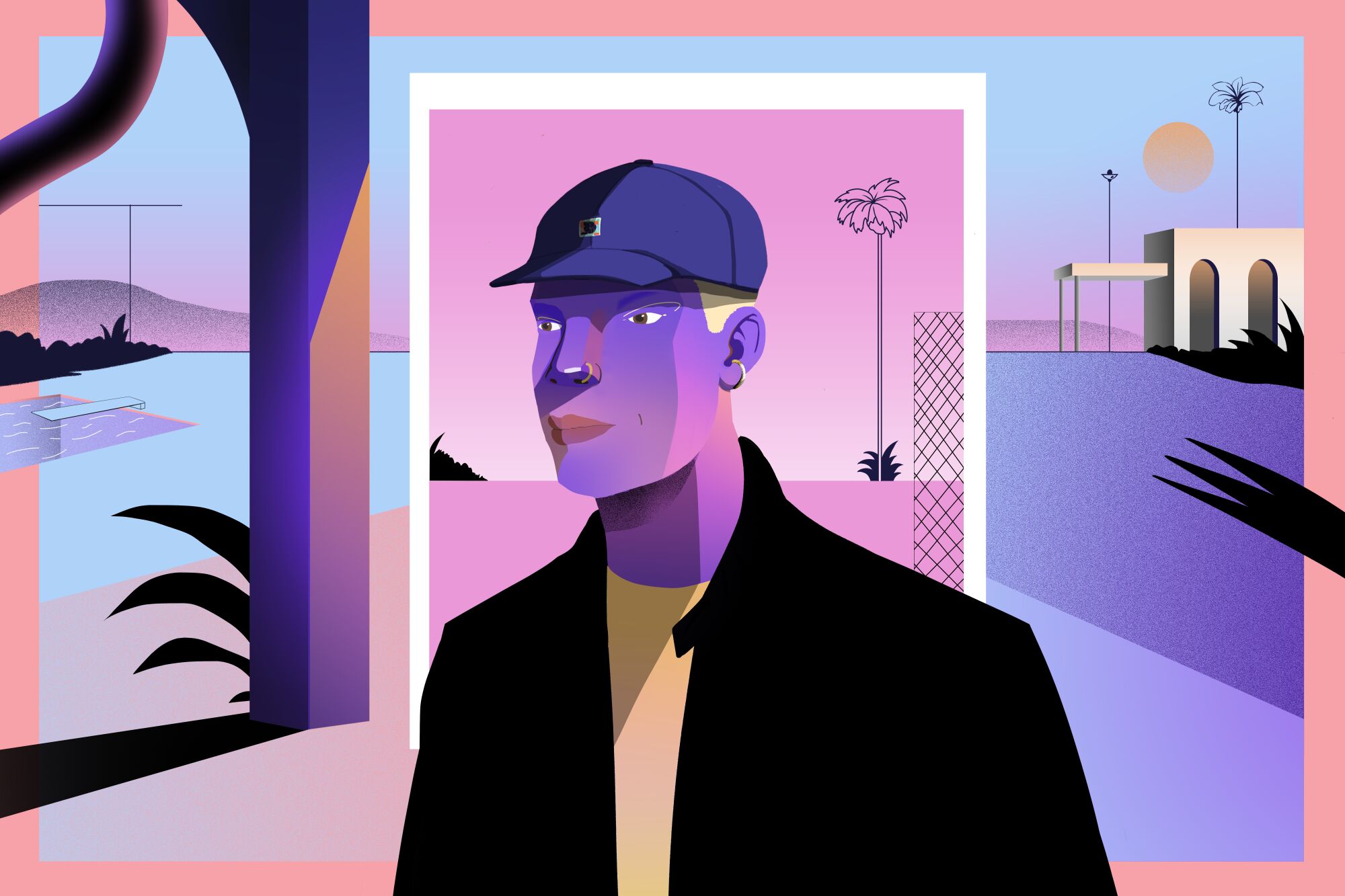 Illustration for Trend Analysis: Dad hats for the Image magazine, issue 03.