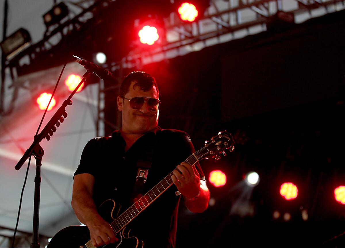 Guitarist/vocalist Greg Dulli of The Afghan Whigs, an American rock band out of Cincinnati, Ohio, performing at the Coachella Valley Music and Arts Festival in Indio on Friday, Apr. 11, 2014.