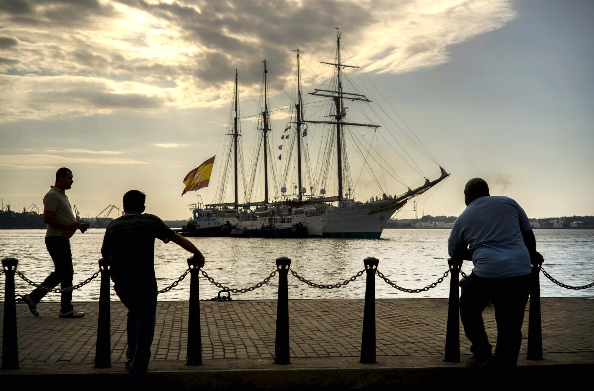 The Juan Sebastian de Elcano training ship