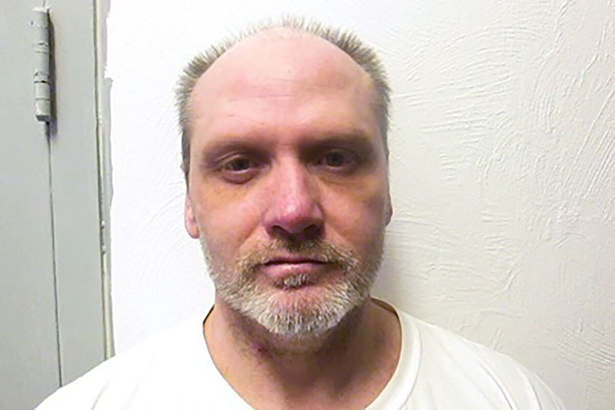 FILE - This Feb. 5, 2021, photo provided by the Oklahoma Department of Corrections shows James Coddington. In a request filed Friday, June 10, 2022, Oklahoma Attorney General John O’Connor is asking the Oklahoma Court of Criminal Appeals to set execution dates for 25 death row inmates, including Coddington. (Oklahoma Department of Corrections via AP, File)