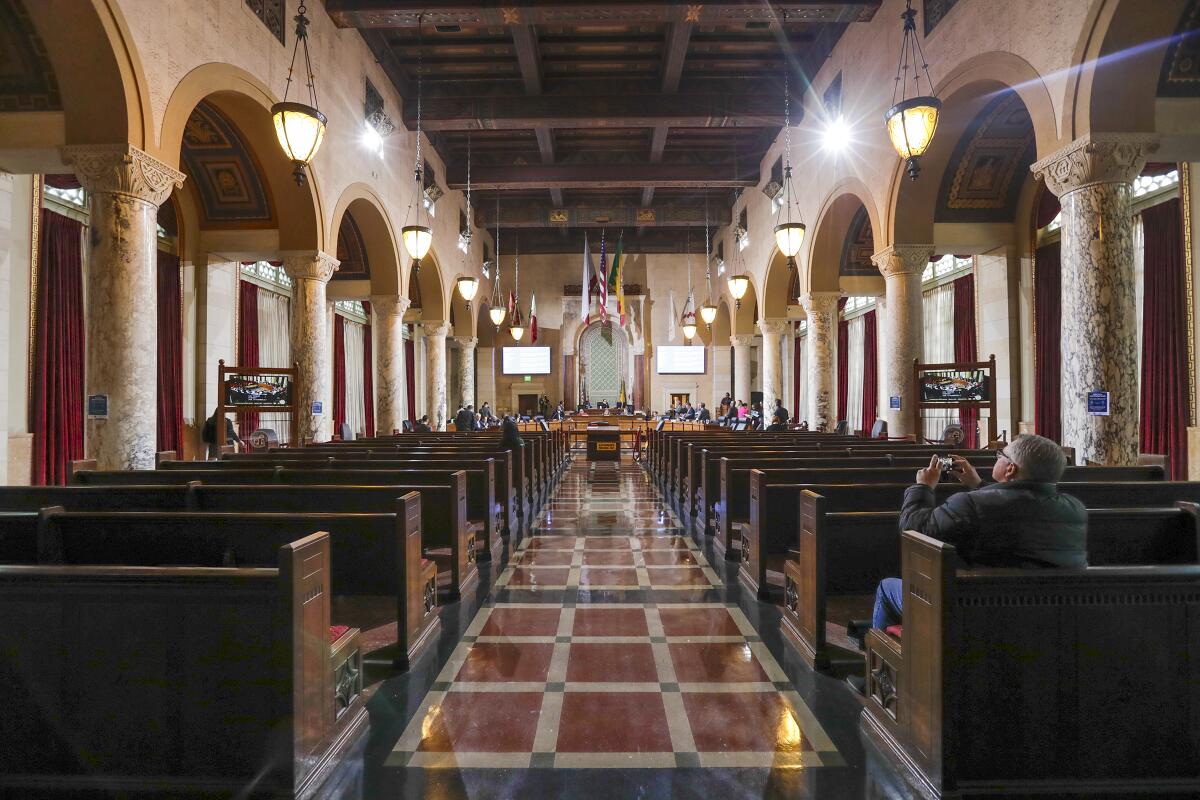 L.A. City Council chambers 