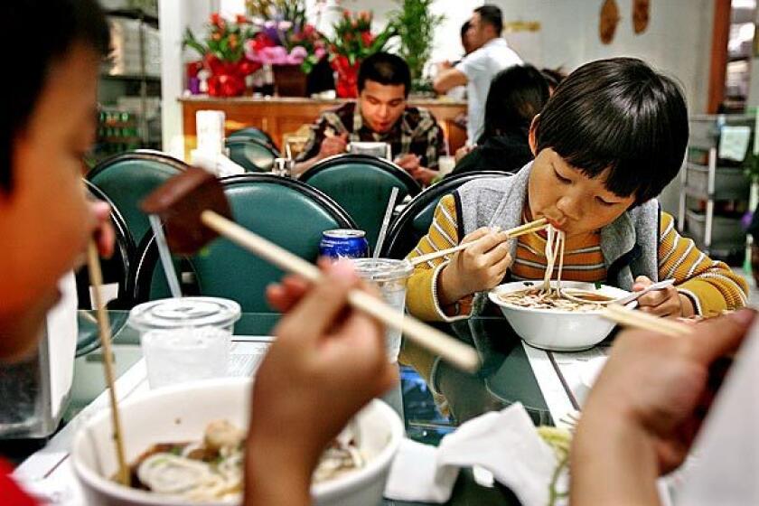 Noodles and pancakes made with rice flour are the specialty at Ngu Binh.