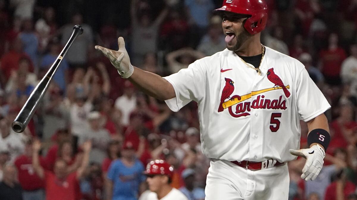 Pujols' sac fly in 10th lifts Cardinals over Padres