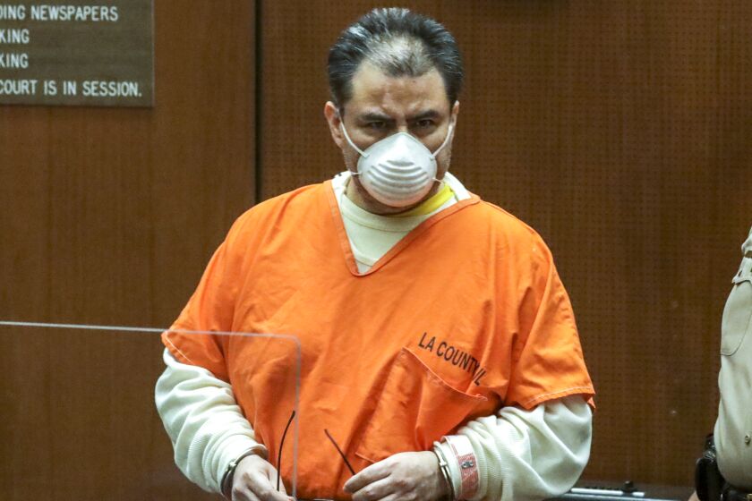 Naason Joaquin Garcia at his bail hearing in Los Angeles on Wednesday.