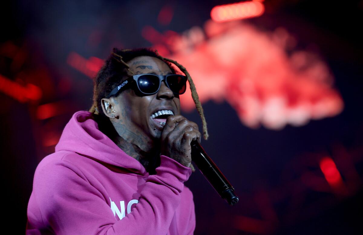 Lil Wayne performs as part of the BET Experience.