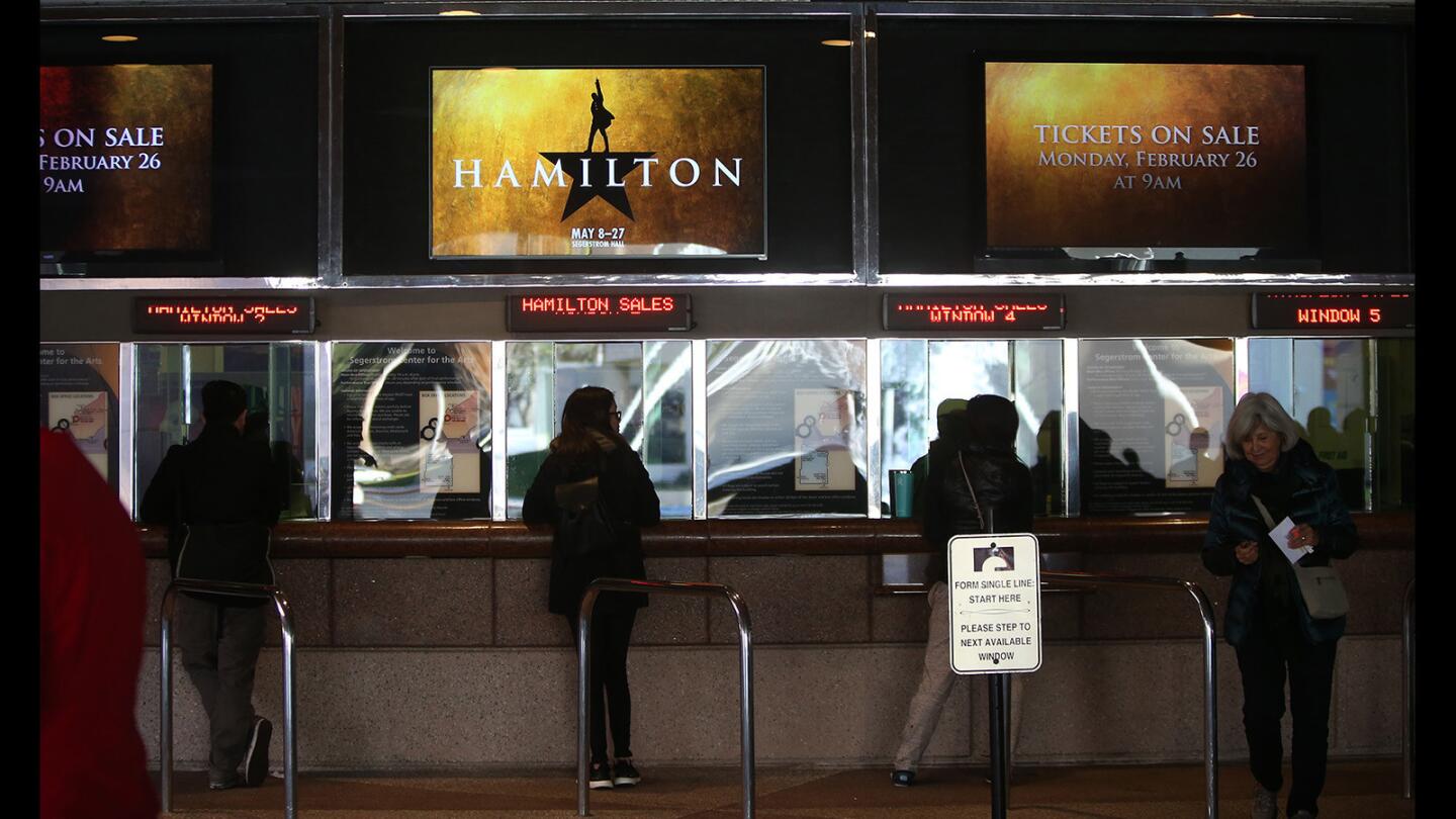'Hamilton' is the hottest ticket in town