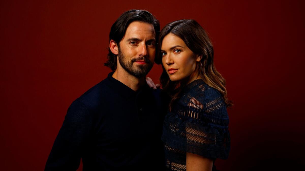 Milo Ventimiglia and Mandy Moore say the intense interest in a single plot point of NBC's "This Is Us," in which they star as the parents of three children, has taken them by surprise.