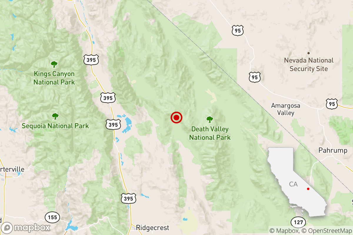 A magnitude 4.8 earthquake was reported Wednesday morning 57 miles from Ridgecrest.