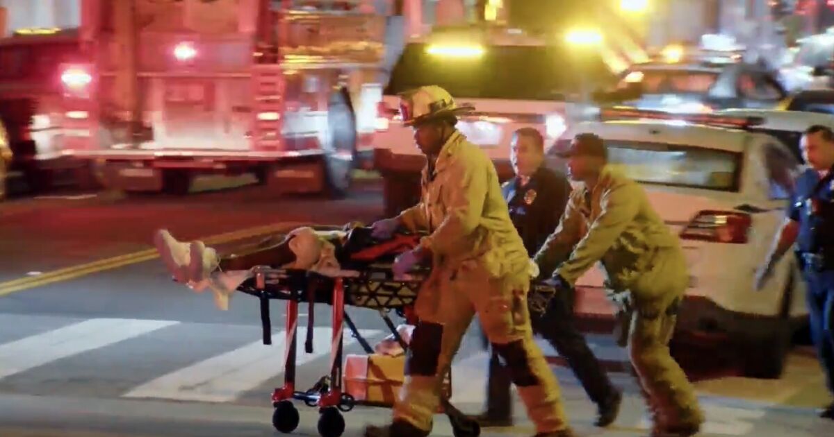 Homeless woman and three men wounded in Westlake shooting