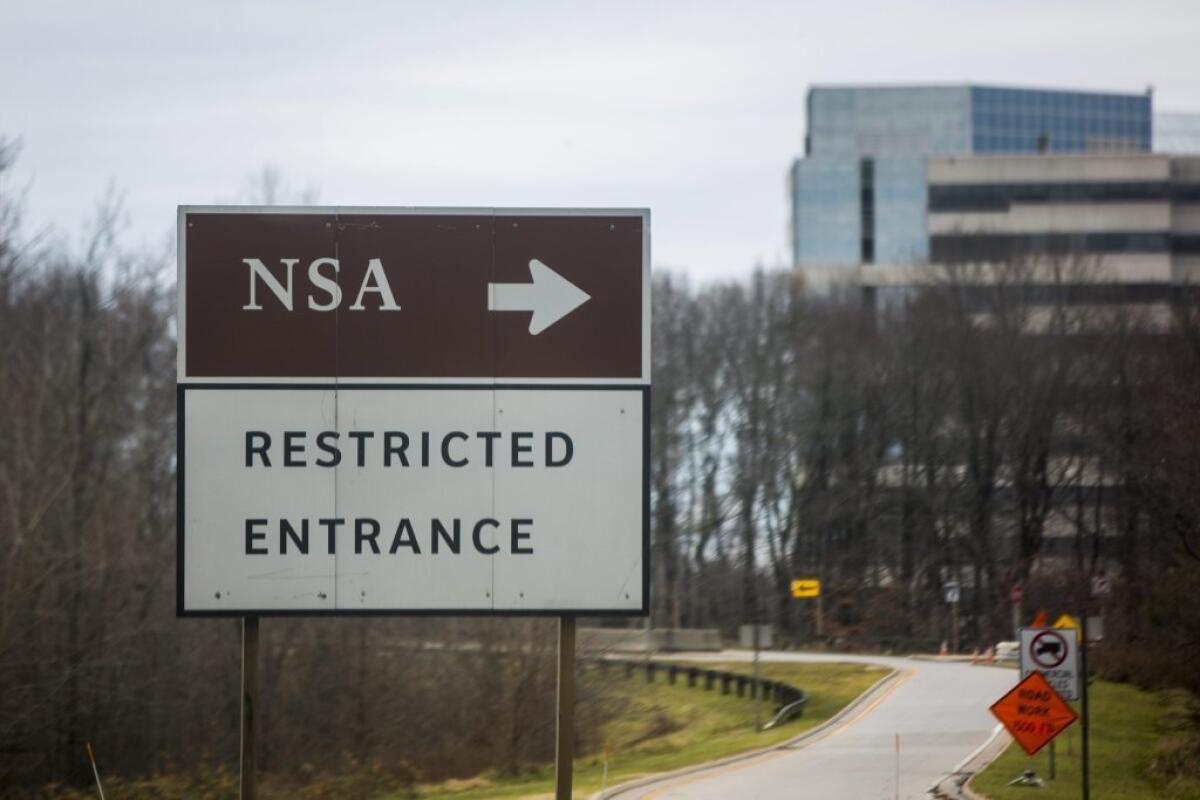 In the wake of a federal judge's ruling this month that the National Security Agency's gathering of Americans' phone call data is unconstitutional, members of Congress are weighing policy options to overhaul the NSA's surveillance program. Above, a road sign for the headquarters of the NSA is seen in Fort Meade, Md.