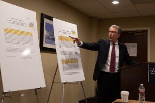 Del Mar, CA - February 22: Attorney Irwin Zalkin speaks at a press conference announcing a lawsuit against the San Diego Catholic Diocese at Hampton Inn in Del Mar, CA on Wednesday, Feb. 22, 2023. (Adriana Heldiz / The San Diego Union-Tribune)