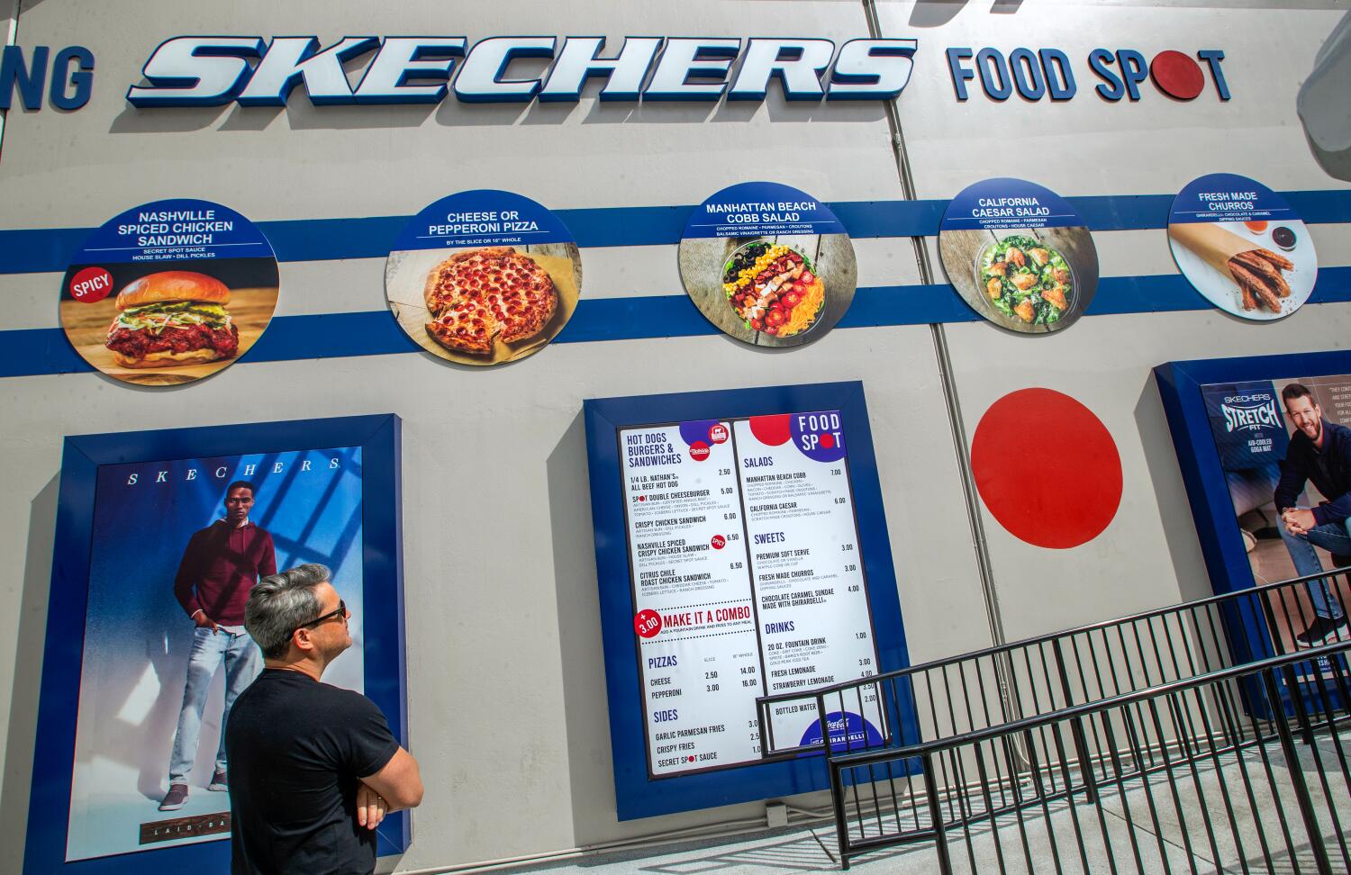 A Skechers food court? Yes, I'd like fries with those sneakers