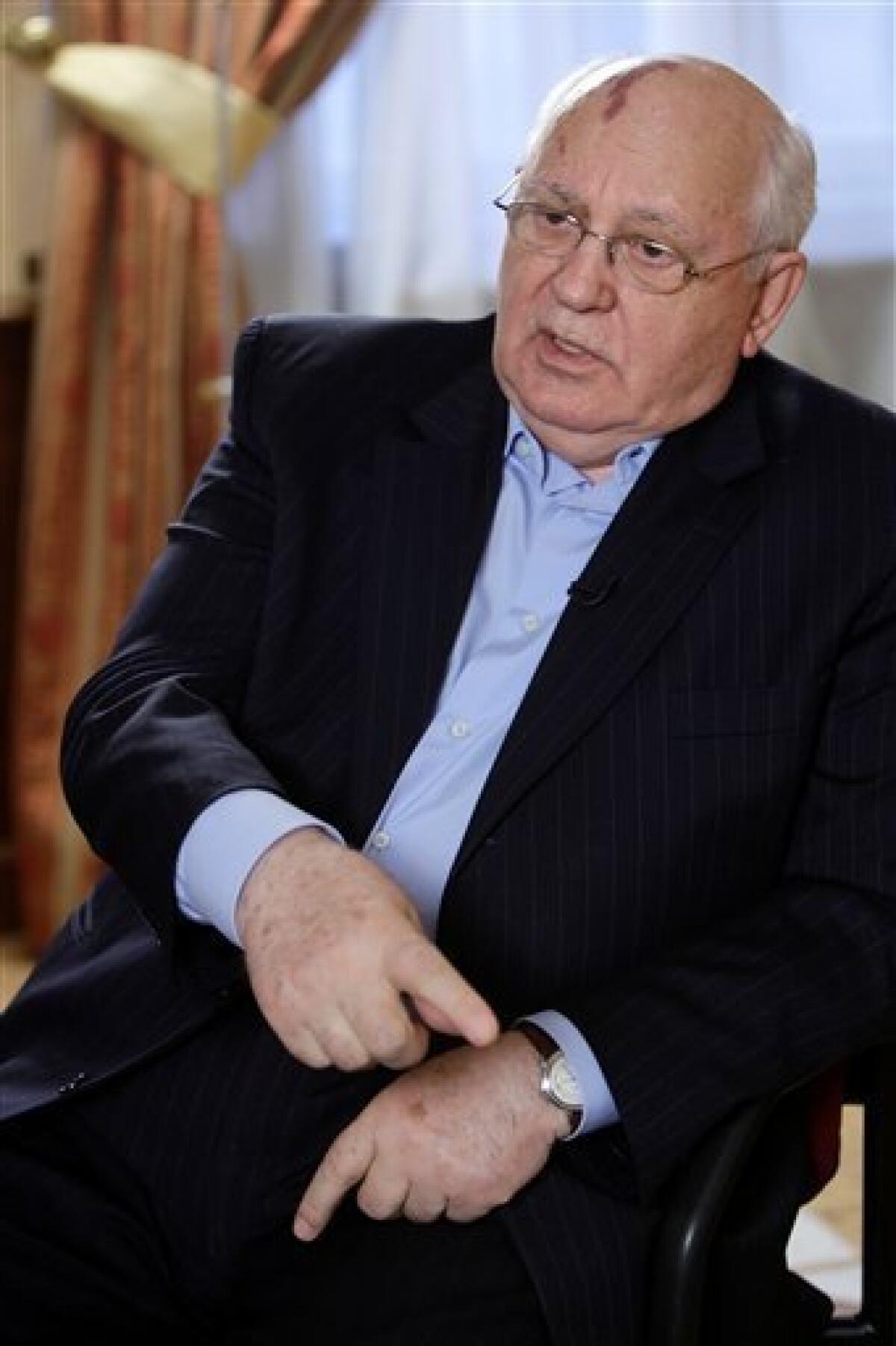 AP Interview: Gorbachev criticizes Putin's party - The San Diego  Union-Tribune