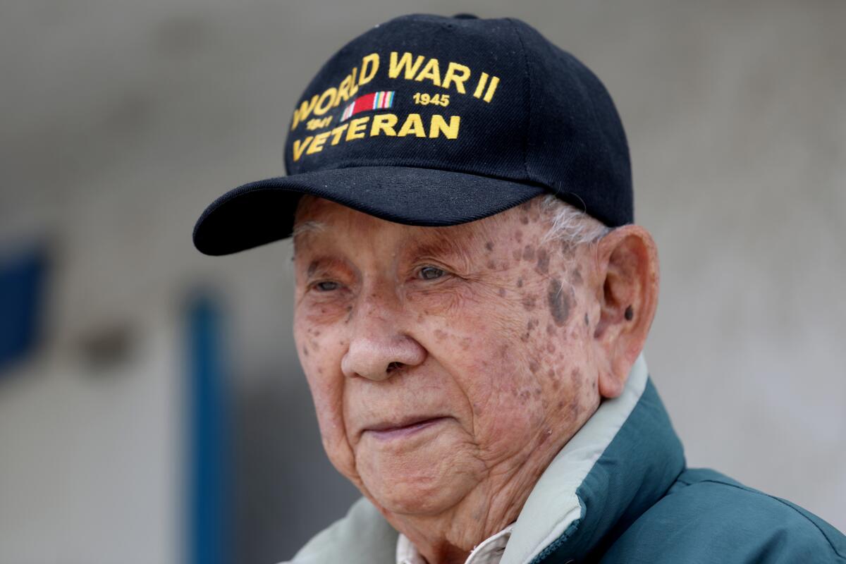 Louis Moore, a 98-year-old Chinese American WWII veteran