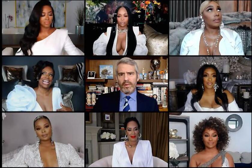 A screengrab from ‘The Real Housewives of Atlanta Reunion, part 1, hosted by Andy Cohen.