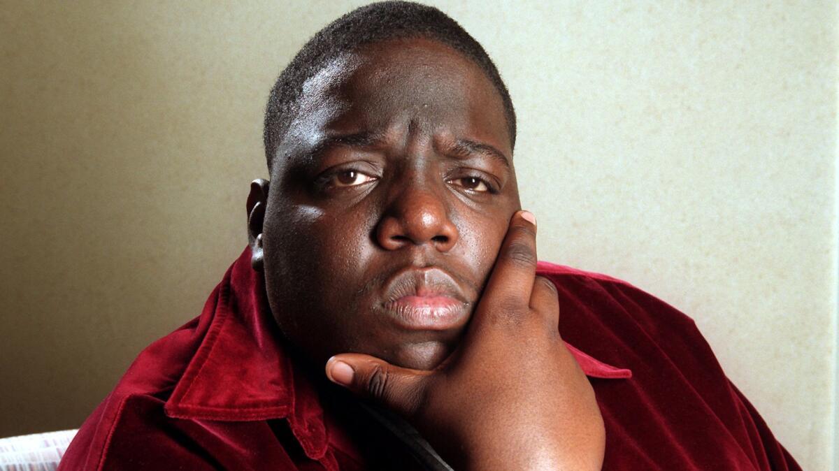 Notorious B.I.G. in 1997, the year he was shot to death while sitting in an SUV at a stoplight.