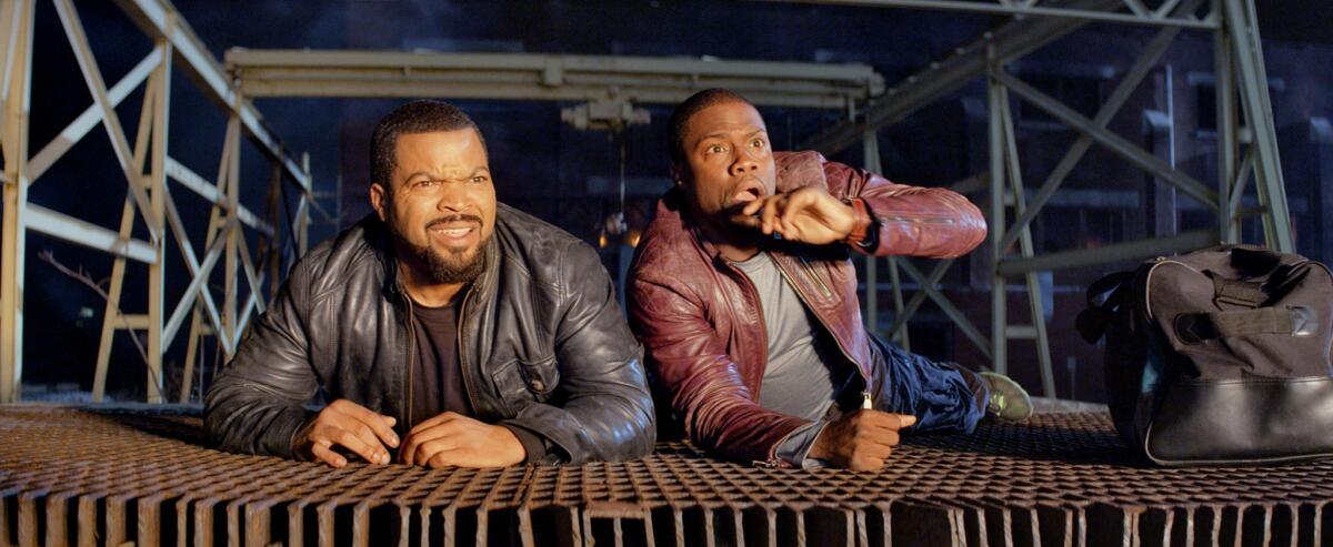Ice Cube and Kevin Hart in "Ride Along."