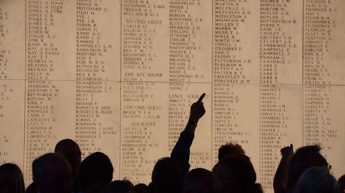 The Menin Gate, which honors missing soldiers from the British Commonwealth's World War I effort, in Ypres, Belgium, is one of the stops on Insight Vacations' tour.