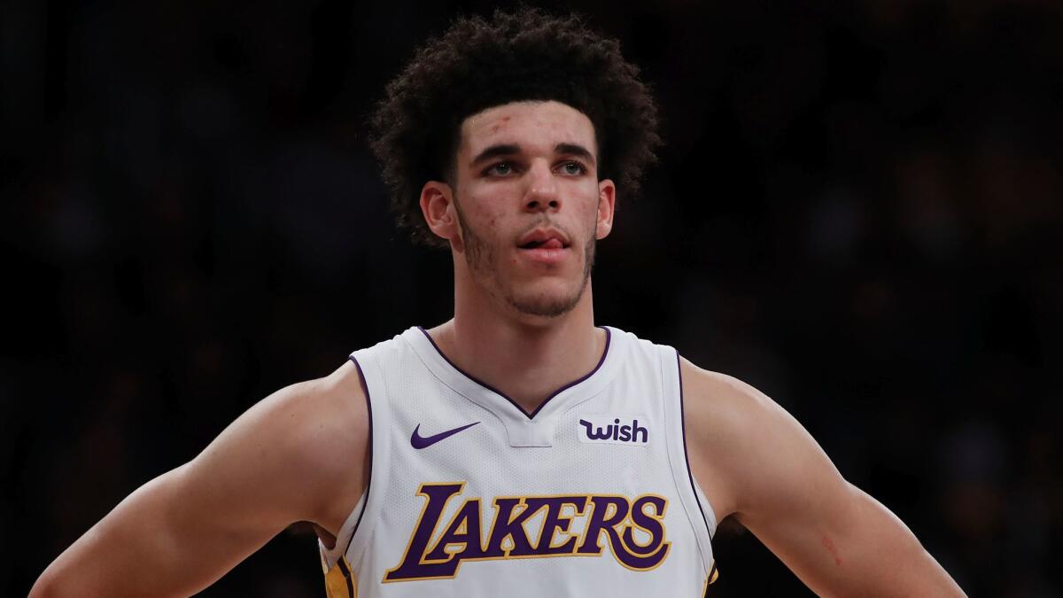 Lakers guard Lonzo Ball said Wednesday that he hasn't spoken to his family yet about his brother LiAngelo's arrest in China.