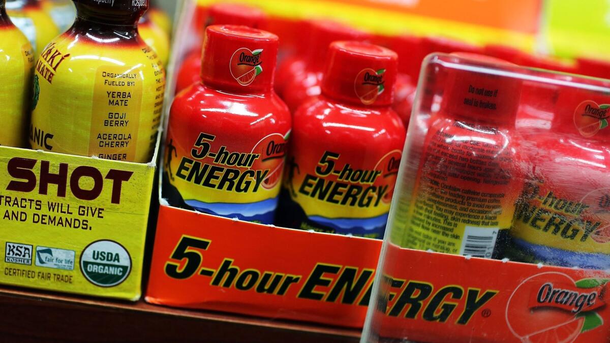 A federal jury convicted a Southern California couple Monday on charges of conspiring to distribute millions of bottles of counterfeit 5-Hour Energy shots four years ago. The fake products have long since been removed from shelves.