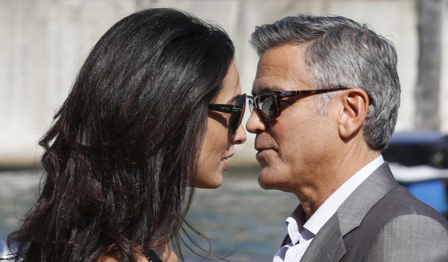 George Clooney wedding arrivals