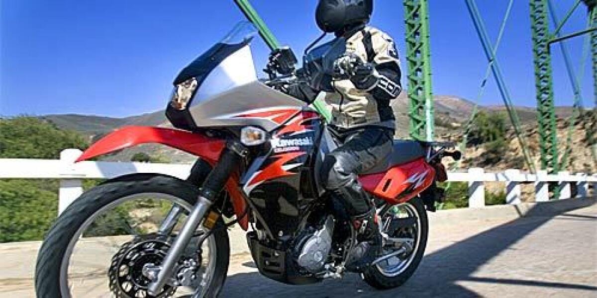 The Kawasaki KLR650 has been revamped for 2008 with a more comfortable ride and better aerodynamics. Its base price is an affordable $5,349.