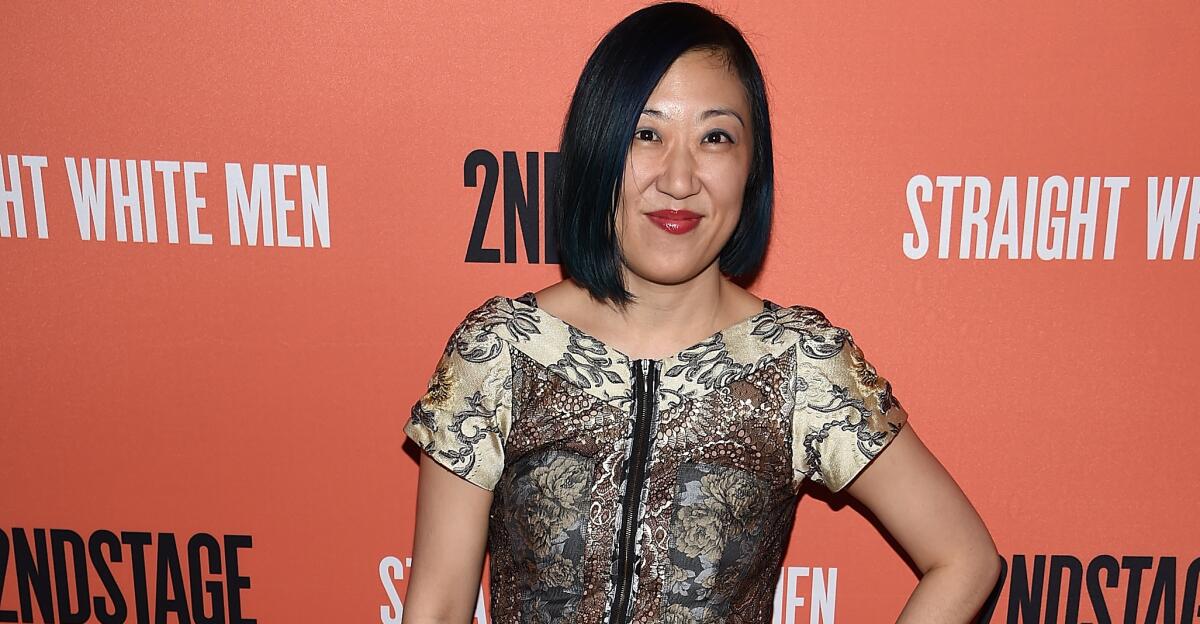 Young Jean Lee on opening night of "Straight White Men" on Broadway in 2018.