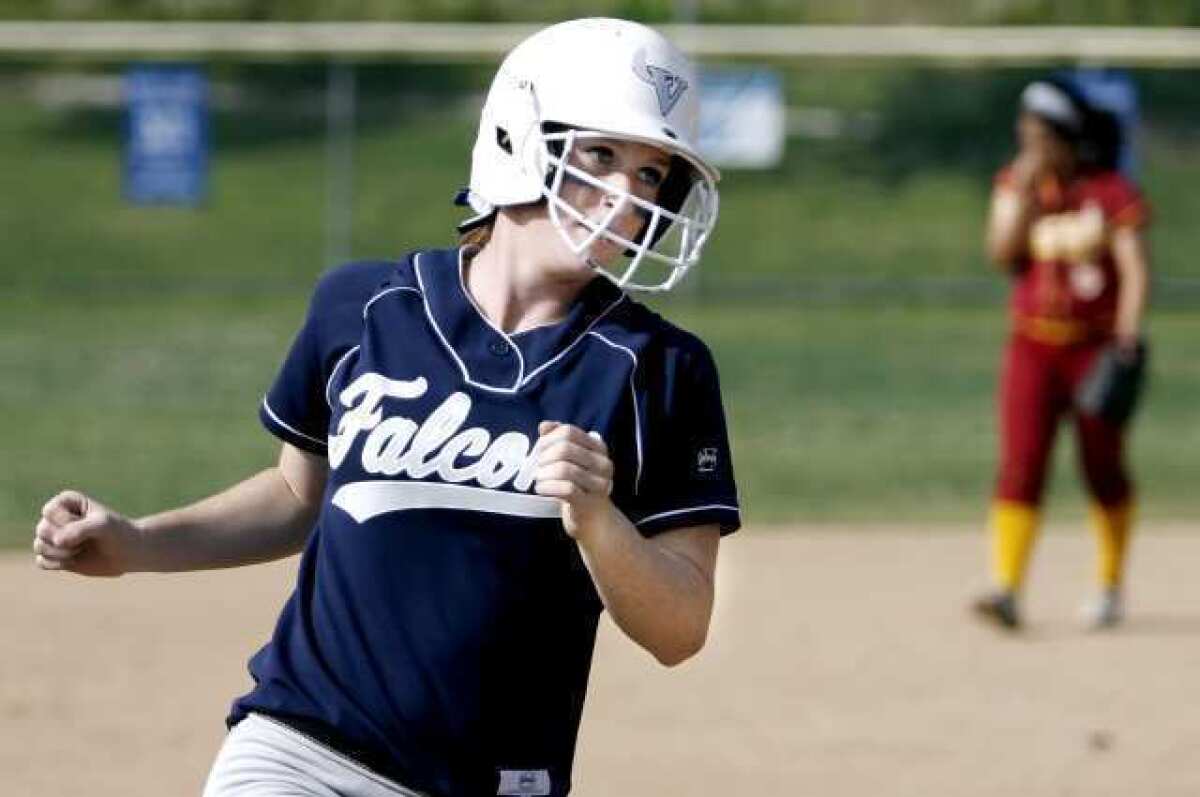 Crescenta Valley High's Hannah Cookson is one of the members of the 2012 All-Area Softball team.