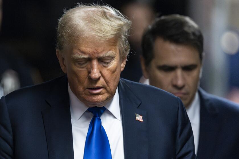 NEW YORK, NEW YORK - MAY 30: Former U.S. President Donald Trump arrives to court for his hush money trial at Manhattan Criminal Court on May 30, 2024 in New York City. Judge Juan Merchan gave the jury instructions, and deliberations are entering their second day. The former president faces 34 felony counts of falsifying business records in the first of his criminal cases to go to trial. (Photo by Justin Lane - Pool/Getty Images)
