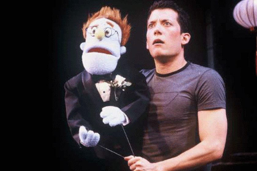 PLAYWRIGHTS ON WRITING: Listening to audience responses helped shape the characters in "Avenue Q," including Rod, with John Tartaglia.