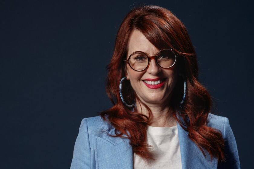 HOLLYWOOD,CA --SATURDAY, MARCH 17, 2018--Megan Mullally, from NBC's "Will and Grace," photographed in the L.A. Times photo studio, during PaleyFest, at the Dolby Theatre, in Hollywood, CA, March 17, 2018. (Jay L. Clendenin / Los Angeles Times)