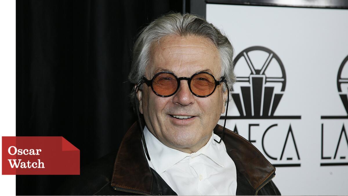 George Miller, director of "Mad Max: Fury Road," earned a Directors Guild nomination Tuesday.