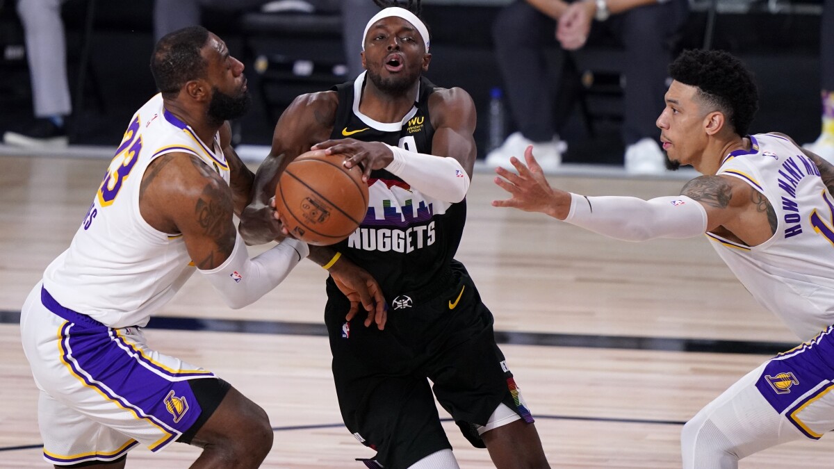 Recap Lakers Lose To Denver Nuggets In Game 3 Lead Series 2 1 Los Angeles Times